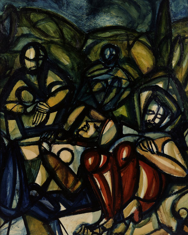 Giuseppe Zigaina, L'orto di Getsemani (1947), olio su faesite